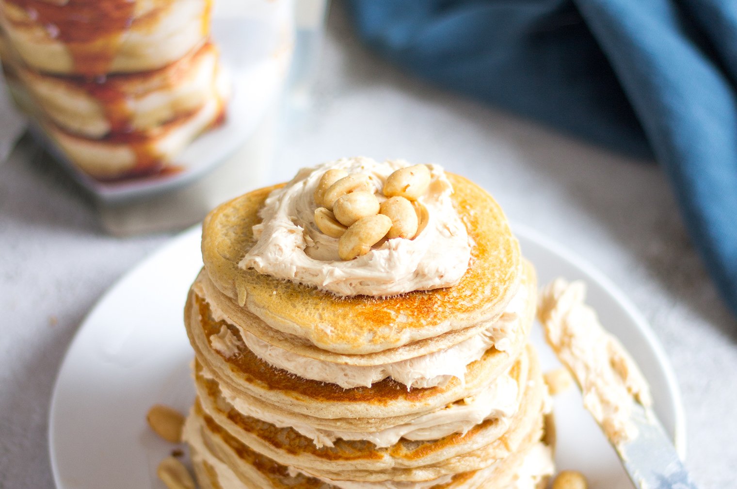 滿滿花生醬高蛋白鬆餅